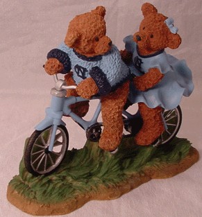 University of North Carolina Tarheels Tandem Bicycle Figurine