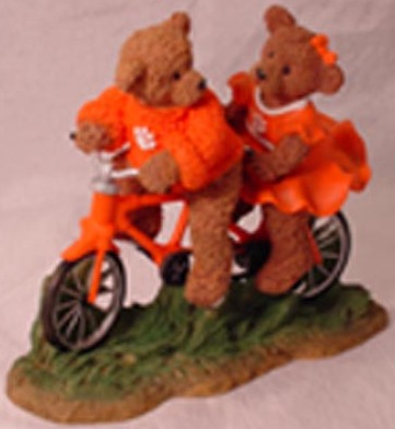 University of Clemson Tigers Tandem Bicycle Figurine