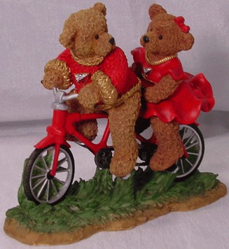 Florida State University Seminoles Tandem Bicycle Figurine