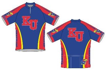 University of Kansas Bicycle Jerseys are Available from Pete & Ed Gifts