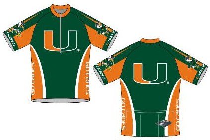 University of Miami Bicycle Jerseys are Available from Pete & Ed Gifts